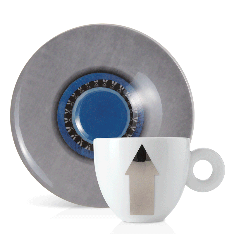 Set of 2 cappuccino cups - the illy Art Collection for the 2022 Biennale